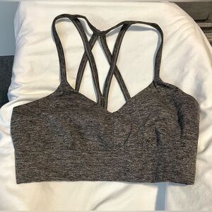 *EUC* JOYLAB Sports Bra #1989909 - Women's Size Large - Heathered Gray - Strappy
